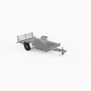 smaller aluminum flatbed trailer